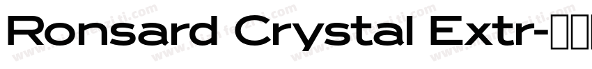 Ronsard Crystal Extr字体转换